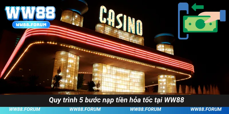 Quy trình 5 bước nạp tiền hỏa tốc tại WW88